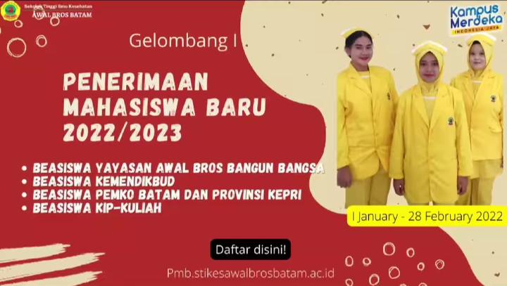 PENERIMAAN MAHASISWA 2022/2023 GELOMBANG I MASIH DIBUKA 