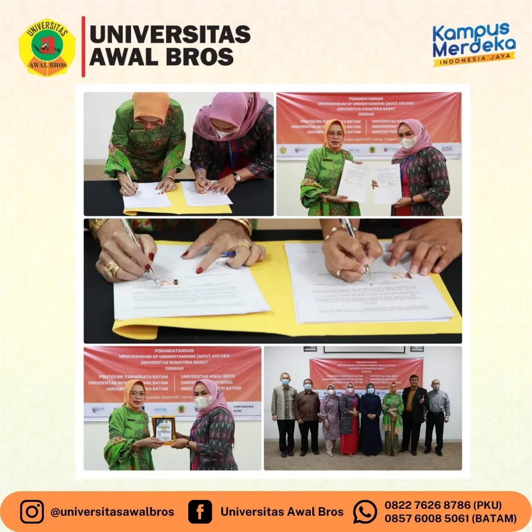 Penandatanganan MOU dengan UNIVERSITAS SUMATRA BARAT di Universitas Internasional Batam (UIB)