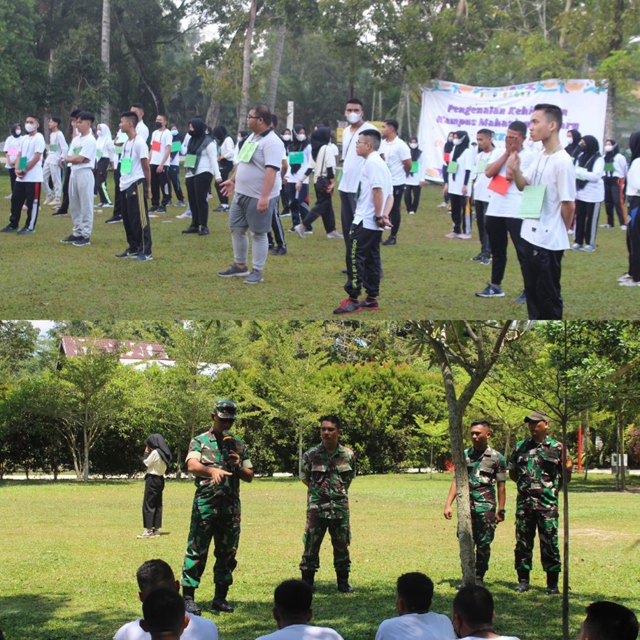 PKKMB Kampus Utama Universitas Awal Bros hari Ke-3: hadirkan DANDIM 0301/Pekanbaru dan games seru lainnya  