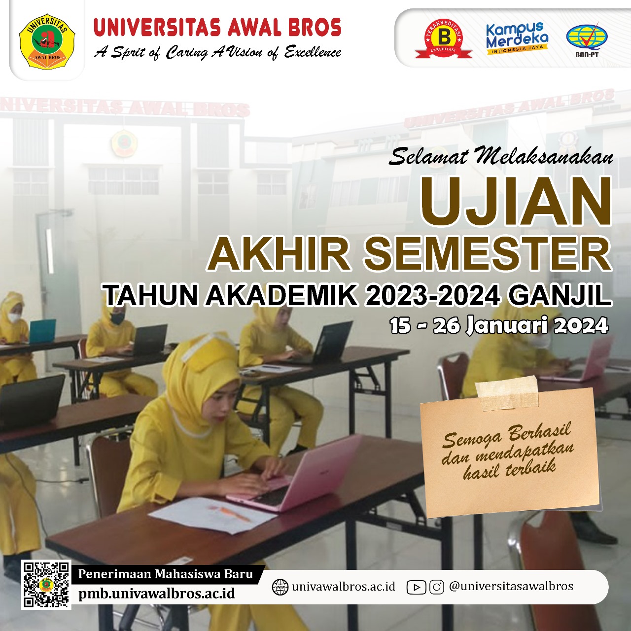 Pengumuman Pelaksanaan Ujian Akhir Semester Ganjil TA. 2023/2024