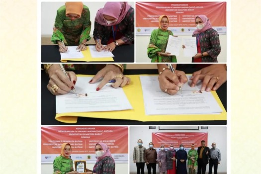 Penandatanganan MOU dengan UNIVERSITAS SUMATRA BARAT di Universitas Internasional Batam (UIB)