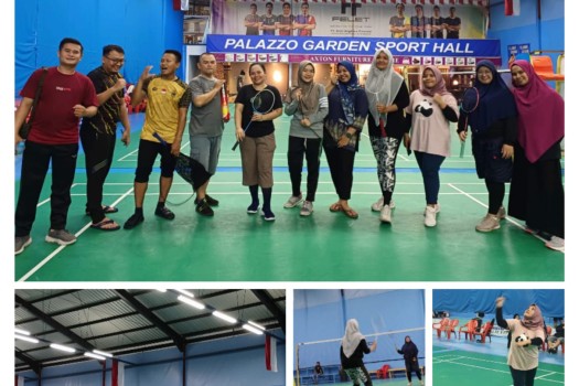 Giatkan Latihan Hadapi Turnamen Bulu Tangkis Dies Natalis Universitas Awal Bros