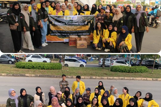 Kegiatan Sosial  Berbagi Takjil On The Road  di  Lampu Merah KDA yang dilaksanakan oleh Himpunan Mahasiswa Ners